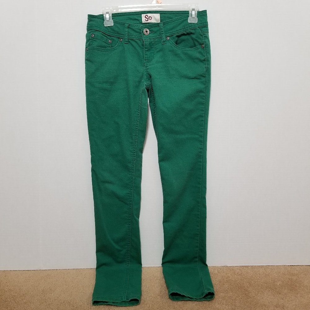 So pants 1 skinny cotton polyester spandex stretch low rise waist